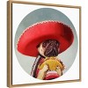 16" x 16" Mi Taco Mi Amigo Dog by Lucia Heffernan Framed Wall Canvas - Amanti Art: Pug Artwork, Home Decor - 2 of 4
