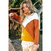 I am a Fashion junky BiBi Color Block Geometric Sweater - 4 of 4