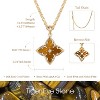 Clotth Gold Necklace for Women Dainty 14K Gold Plated,Necklace Adjustable Chain Choker Charm Lucky Necklaces for Women Jewelry - 3 of 4
