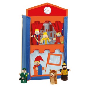 Roba Punch & Judy Show: Wooden Puppet Theater - Includes 6 Hand Puppets - 1 of 4