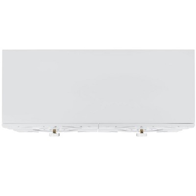 Zayn Light Gray and Gold Diamond Pattern Sideboard