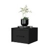 Kumasinova Floating Wooden Nightstand with Top Shelf,Wall-Mounted Night Stand with Drawers,Space Saving Bedside Table for Bedroom - 2 of 4