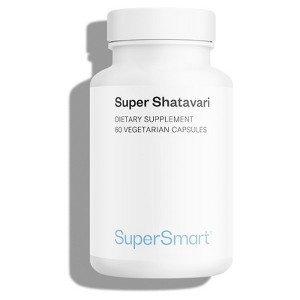 SuperSmart Super Shatavari - with Patented Aspurus Shatavari Root Extract | Vegan & Gluten Free - 60 Vegetable Capsules - 1 of 1