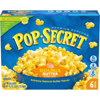 Pop Secret Microwave Popcorn Double Butter Flavor - 3.2oz/6ct