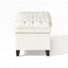 TiramisuBest Storage Ottoman Bench - Purple Fabric Entryway Bench, 50.0"L x 20.5"W x 18.25"H - 4 of 4