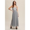 Pinkblush Green Square Neck Shoulder Tie Tulle Maternity Maxi Dress - 4 of 4