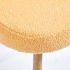 Racxily Modern,Dining Chair (Set of 2)-Short Fur Cover,Comfortable Backrest,Thick Iron Wood Legs|Spacious Seat |for Dining Room/Living Room/Cafe. - 3 of 4