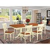Dining Room Table Set 7 Piece - Rectangle Wood Table with 6 Chairs - Antique Style for Family - 2 of 4