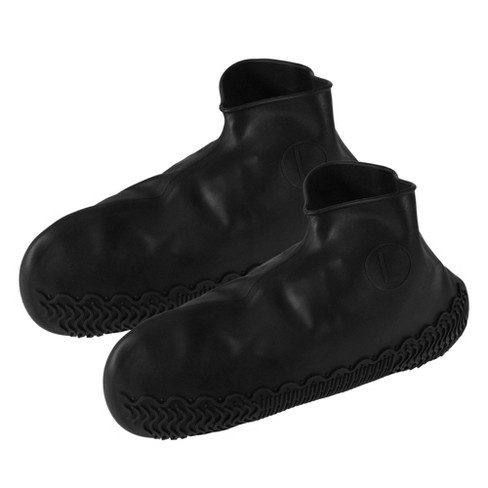 Unique Bargains Unisex Silicone Shoes Covers Rain Boots Reusable