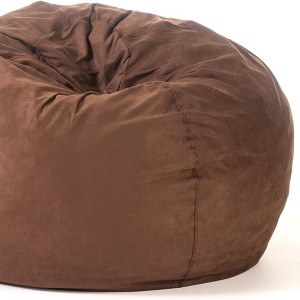 OUTSUPPLY High-Density Shredded Foam Bean Bag Chair with Removable Microsuede Cover, Reading and Bedroom Floor Lounge - 1 of 4