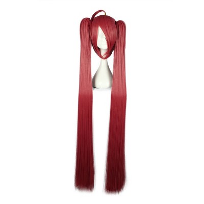 Unique Bargains Women's Wigs 51" Red Brown with Wig Cap