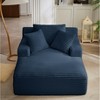 Dolonm 66" Deep-seated Armchair Recliner, Compressed Boneless Modern Sofa, Corduroy,No Assembly,for Living Room and Bedroom - 4 of 4