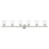 Livex Lighting Neptune 6 - Light Vanity in  Brushed Nickel - 3 of 4