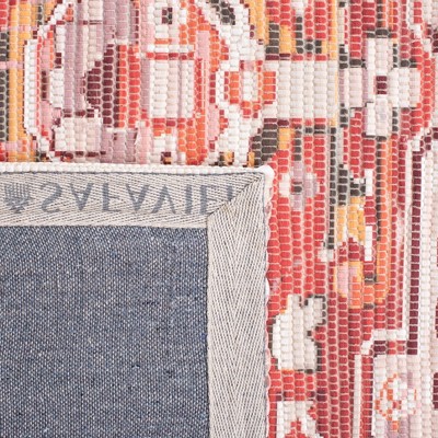Ivory & Terracotta 8' x 10' Hand Loomed Synthetic Area Rug