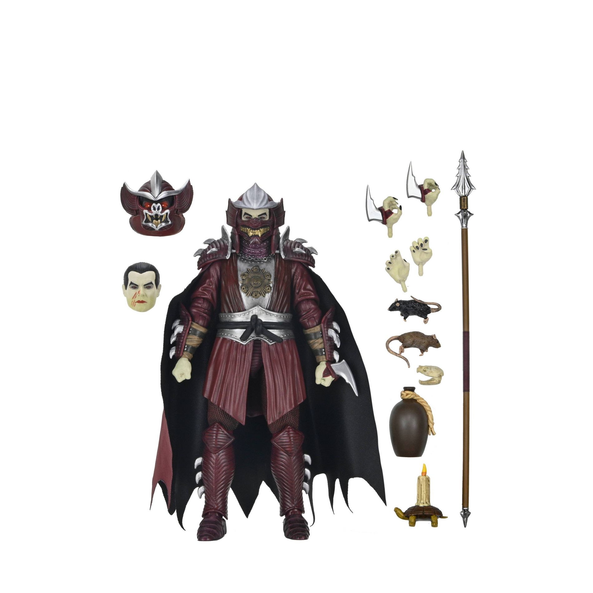 NECA Universal Monsters x Teenage Mutant Ninja Turtles 7" Scale Shredder as Dracula Crimson Figure