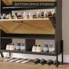 Shoe Rack with 2 Flip Drawers, Freestanding for Entryway, Front Door Entrance, Holds up to 24 Pairs of Shoes, Dry and Wet Separation - 4 of 4