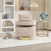 CAVINAS Swivel Accent Chair Modern Armchair Side Chair with Tufted Button for Living Room, Bedroom - 3 of 4