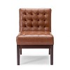 PAGED Modern Rocking Chair, Teddy Fabric Accent Chair with Pillow and Wooden Legs, Reading Chair for Bedroom, Living Room Furniture - 2 of 4