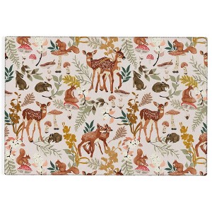 Marta Barragan Camarasa Fawns in the autumn forestRug - Deny Designs - 1 of 3