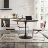 47.24"Modern Round Dining Table,Four Patchwork Tabletops with Solid Wood Grain Table Top - 2 of 4