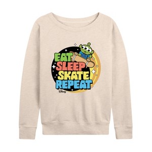 Women's - Disney - Toy Story Lightweight French Terry Wide Neck Long Sleeve Shirt - 1 of 4
