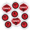 Big Dot of Happiness Karate Master - Hanging Martial Arts Birthday Party Tissue Decoration Kit - Paper Fans - Set of 9 - 2 of 4
