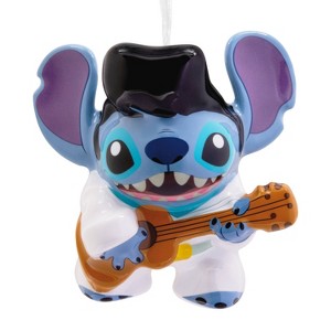 Hallmark Disney Lilo & Stitch Rock Star Stitch Decoupage Christmas Tree Ornament - 1 of 4