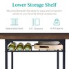 Best Choice Products 3-Piece Modern Dining Set, Square Table & Chairs Set w/ Steel Frame, Built-In Storage Rack - 4 of 4