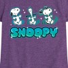 Girls' - Peanuts - Snoopy Fitted Short Sleeve Graphic T-Shirt - 2 of 4
