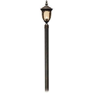 John Timberland Bellagio Rustic Outdoor Post Light Veranda Bronze with Pole 103" Champagne Glass for Exterior Barn Deck House Porch Yard Patio Outside - 1 of 3