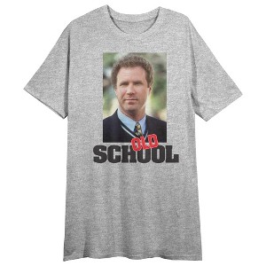 Old School Mitch Martin (Will Ferrell) Women's Heather Gray Short Sleeve Sleep Shirt - 1 of 2
