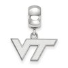 Black Bow Jewelry Sterling Silver Virginia Tech Hokies NCAA Bead Charm - 2 of 4
