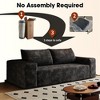 63'' Corduroy Deep Seat 2-Seater Sofa with Ergonomic Design, No Assembly, and Comfy Armrests - 2 of 4