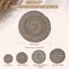 Unique Bargains Woven Braided Washable Decorative Round Placemat 4 Pcs - 2 of 4