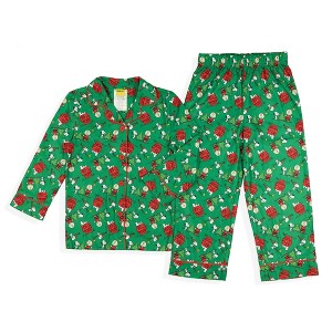 Intimo Peanuts Pajamas Toddler Home For The Holidays Coat Front Sleep ...