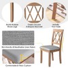 NicBex 3-Piece Extendable Drop Leaf Dining Set – 2 Upholstered Dining Chairs & Foldable Dining Table, Small Kitchen Table Set - 3 of 4