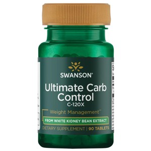 Swanson Ultimate Carb Control C-120X from White Kidney Bean Extract 2 mg 90 Tablets - 1 of 2