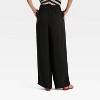 Women's High-Rise Modern Gauze Pull-On Pants - A New Day™ - 2 of 3