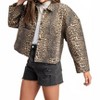 Women's Leopard Print Jacket - GiGiO - 2 of 4