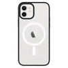 Ampd - Tpu / Acrylic Hard Shell Magsafe Case With Colored Bumper For Apple Iphone 12 / Iphone 12 Pro - Clear And Black - 2 of 4