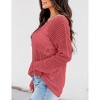 Sheer Tops for Women Summer Breathable Pullover Sweater Crochet Tops Long Sleeve Hollow Out Beach Summer Sweater Beach Cover Ups - 3 of 3
