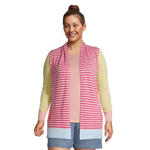 Lands end pink clearance cardigan