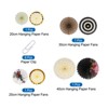 Unique Bargains Pattern Decoration Hanging Paper Fans Party Set 8 Pcs - 3 of 4