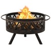 vidaXL Rustic Fire Pit with Poker 29.9Inch XXL Steel - 4 of 4