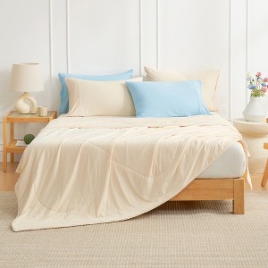 Cozy Bliss Cooling Blanket, Lightweight Comforter, Silk-Feel Fabric for Hot Sleepers - 1 of 4