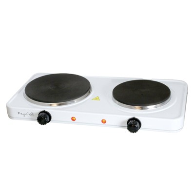 Cheftek Electric Double Burner Hot Plate - With Powerful 1700W, Adjustable  Temperature Control, Portable Cooktop Compatible With All Cookware