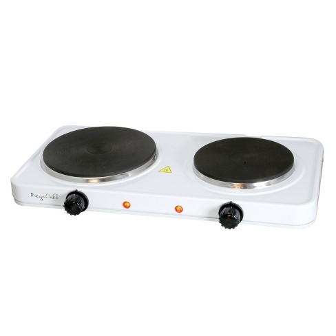 Double Electric Burner Cooktop with Adjustable Temperature - Model