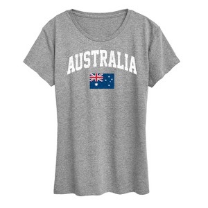 Women's - Instant Message - Australia Flag Short Sleeve Graphic T-Shirt - 1 of 4