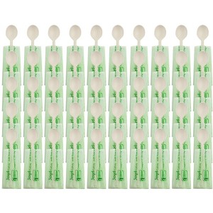 Jaya 6.5" Spoon Individually Wrapped White - Pack of 50 - 1 of 2