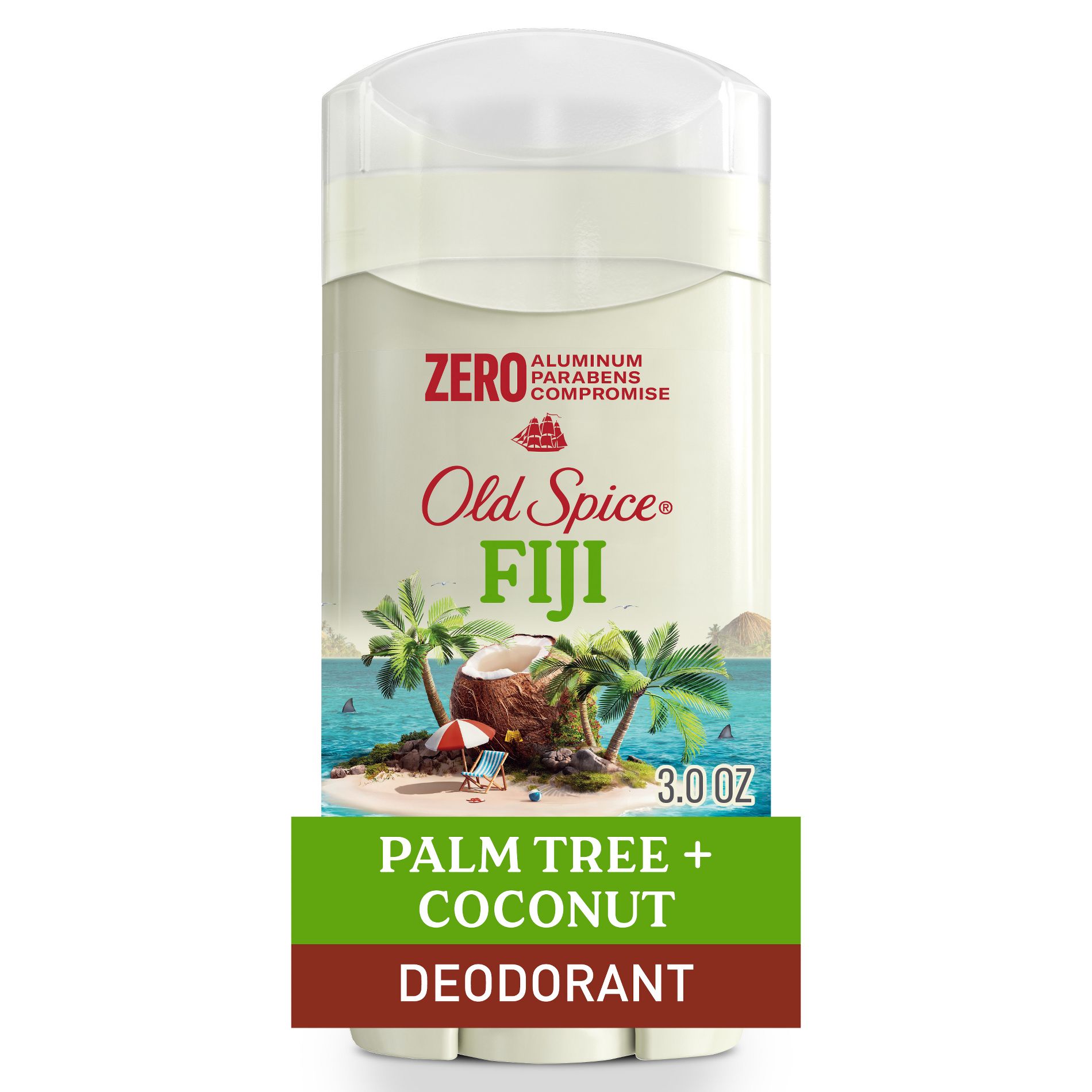 Old Spice Men's Deodorant Fiji with Palm Tree - Aluminum-Free 3oz